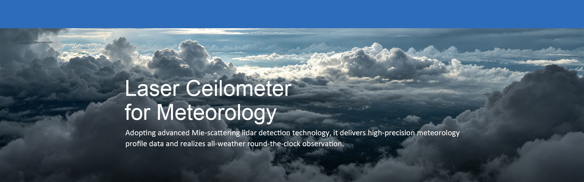 Ceilómetro láser para meteorología