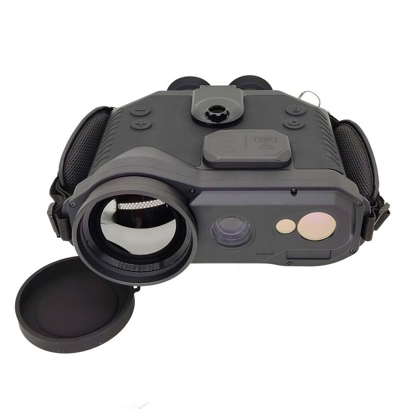 Visión nocturna binocular de imágenes térmicas con LRF